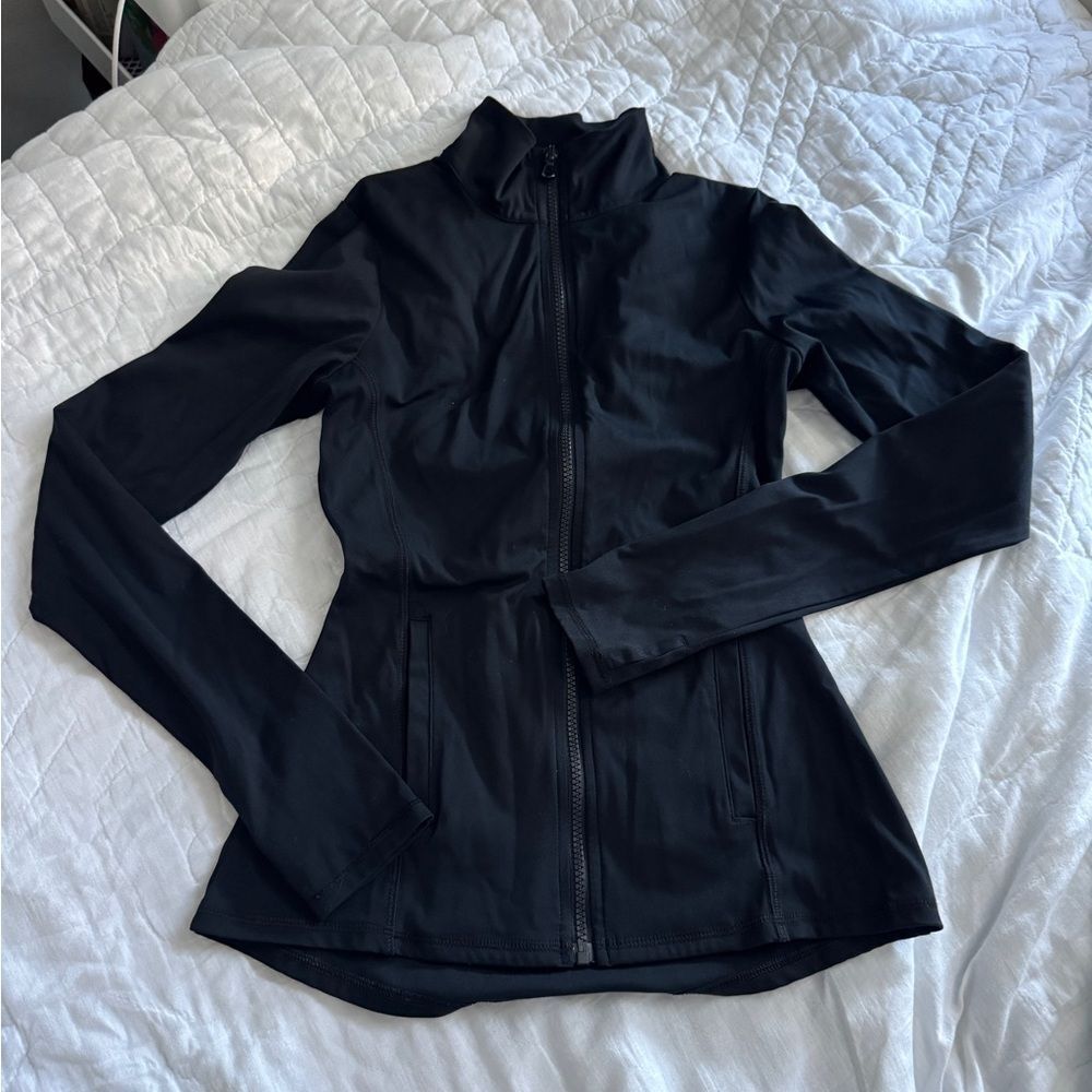 Rigetto Black Full Zip Jacket Women’s XS — Athletic Stretch Fit